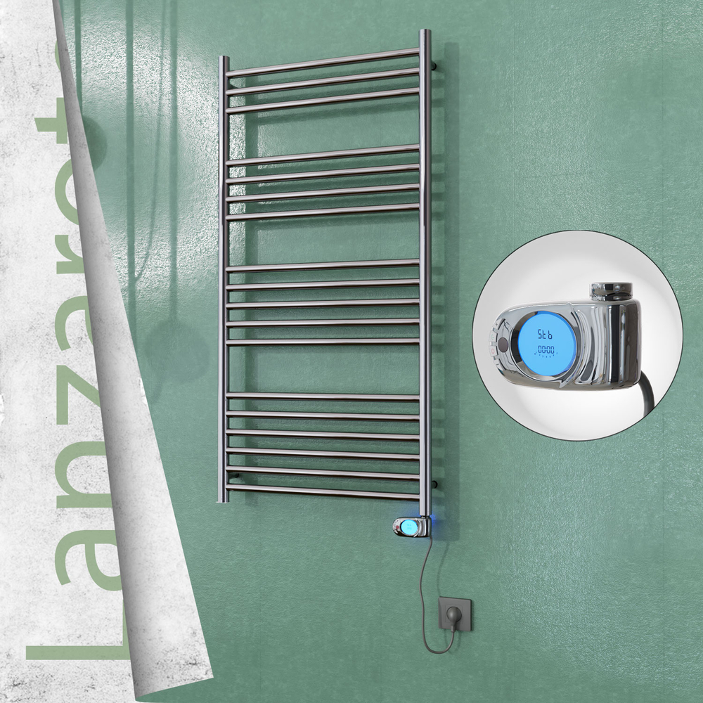 Lanzarote Sèche Serviettes Electrique 600x1200 Finition de polissage (Thermostat Musa) 300 W - 1