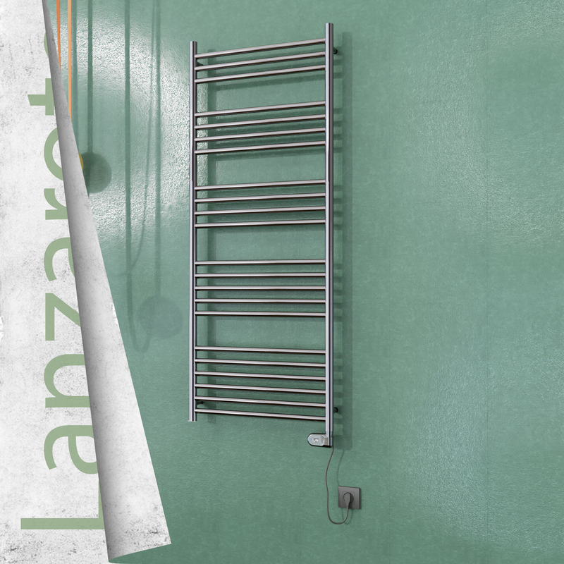 Lanzarote Sèche Serviettes Electrique 600x1500 Finition de polissage (Thermostat Thesis) 600 Watt 