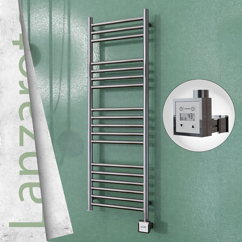 Lanzarote Electric Towel Warmer 400x1200  Polished Finish Ktx3 200 W 