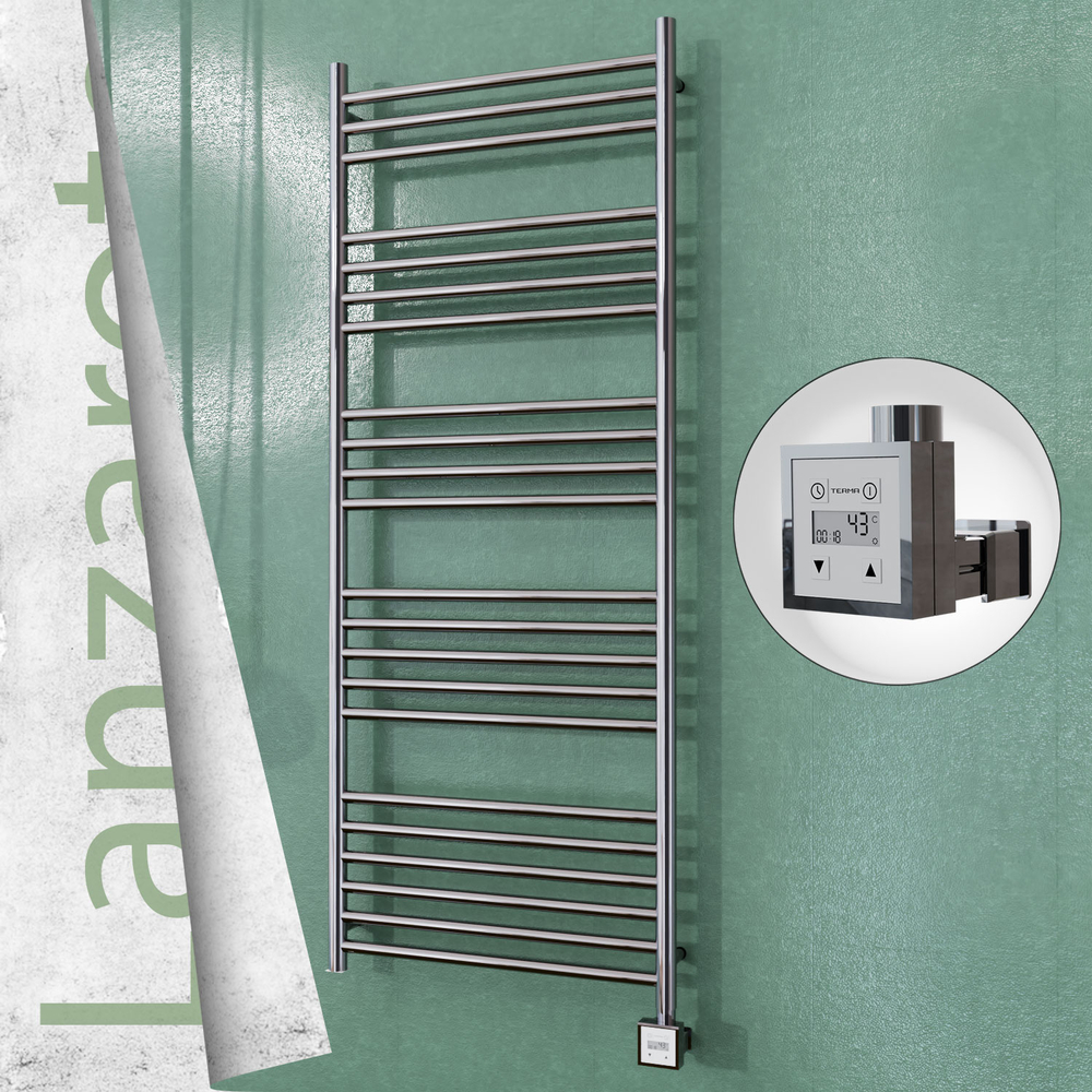 Lanzarote Electric Towel Warmer 600x1500 Polished Finish Ktx3 300 W - 1