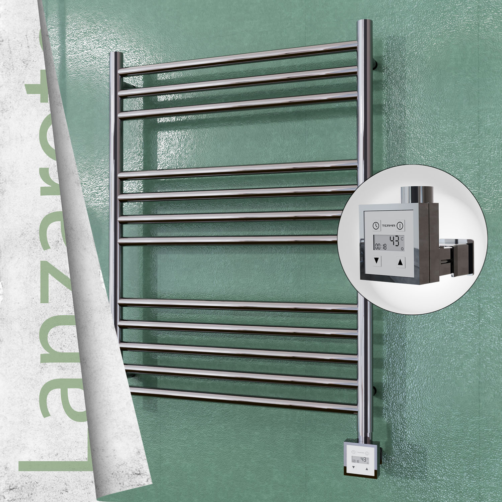 Lanzarote Electric Towel Warmer 600x800 Polished Finish Ktx3 200 W - 1