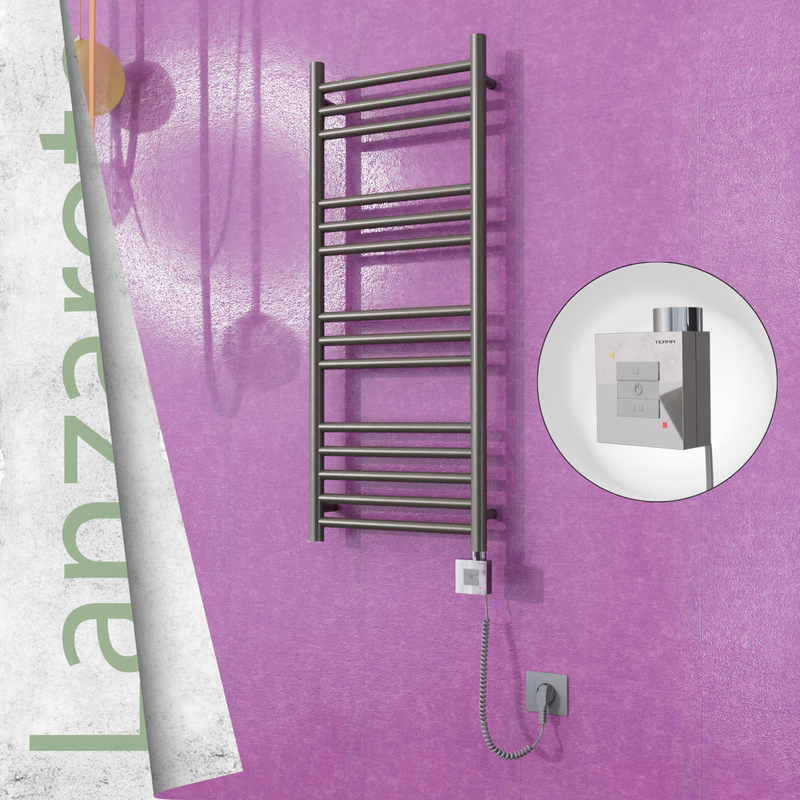 Lanzarote Sèche Serviettes Electrique 400x1000 Finition peinture satiné Ktx1 200 Watt Câble en spirale 