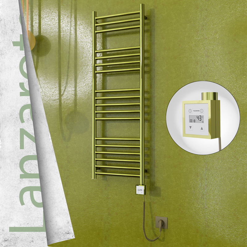 Lanzarote Elektrikli Havlupan 400x1200 Altın (KTX3 Termostat) 300W Spiral Kablolu