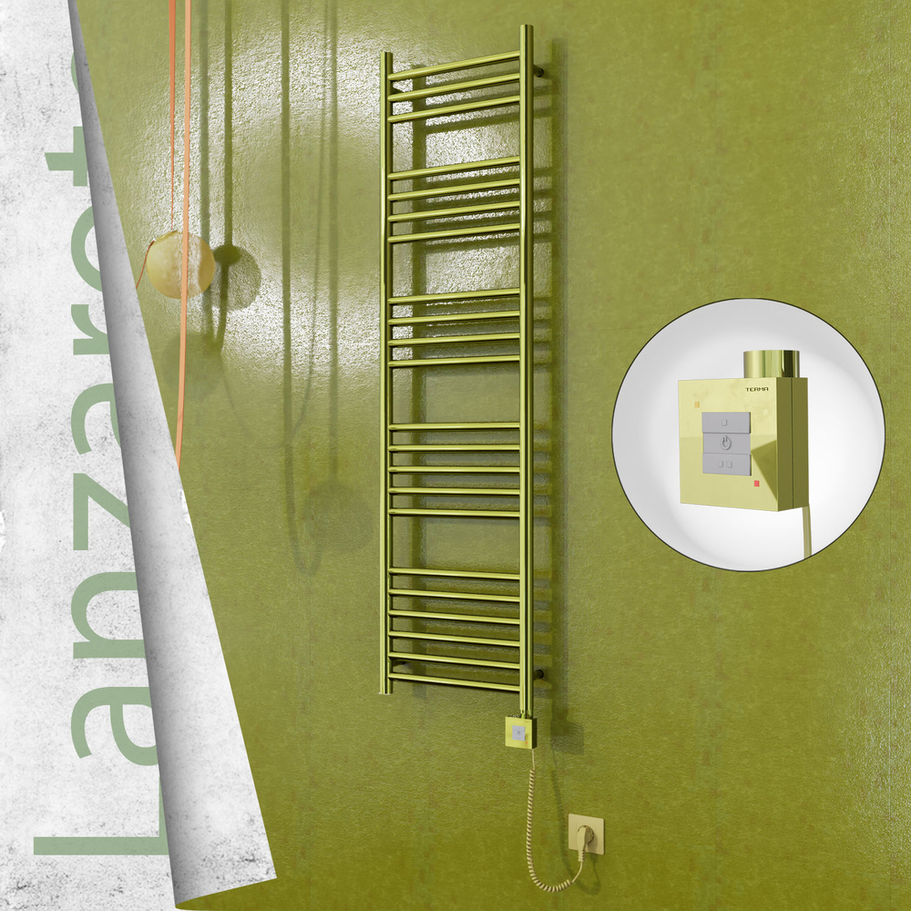 Lanzarote Elektrikli Havlupan 400x1500 Altın (KTX1 Termostat) 300W Spiral Kablolu - 1