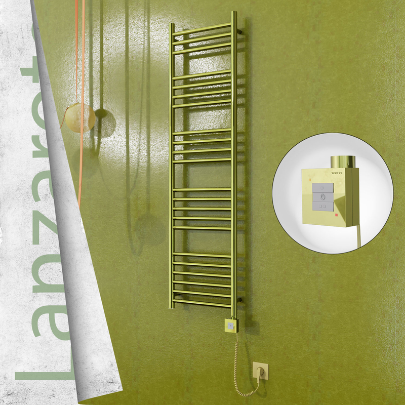 Lanzarote Elektrikli Havlupan 400x1500 Altın (KTX1 Termostat) 300W Spiral Kablolu