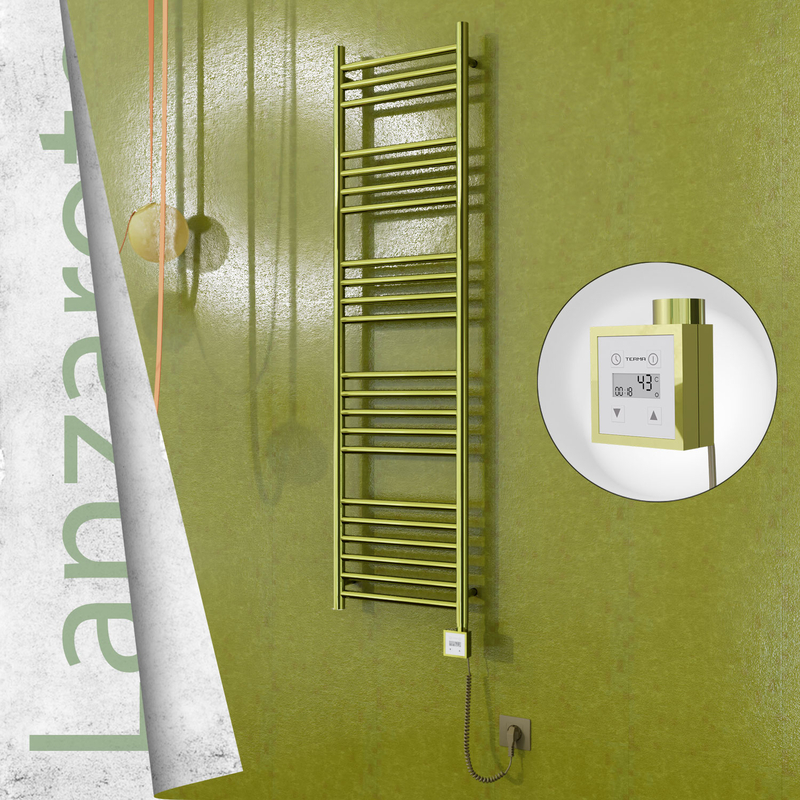 Lanzarote Elektrikli Havlupan 400x1500 Altın (KTX3 Termostat) 300W Spiral Kablolu 