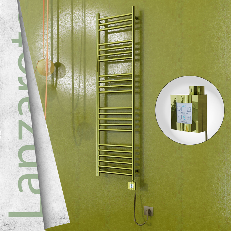 Lanzarote Elektrikli Havlupan 400x1500 Altın (KTX4 Termostat) 300W Spiral Kablolu 