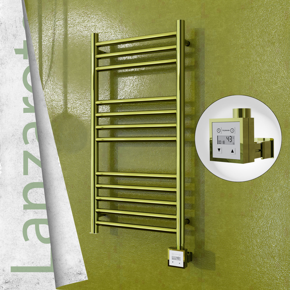 Lanzarote Elektrikli Havlupan 400x800 Altın (KTX3 Termostat) 200W - 1