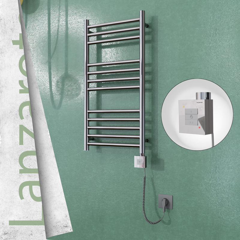 Lanzarote Sèche Serviettes Electrique 400x800 Finition de polissage Ktx1 200 Watt Câble en spirale