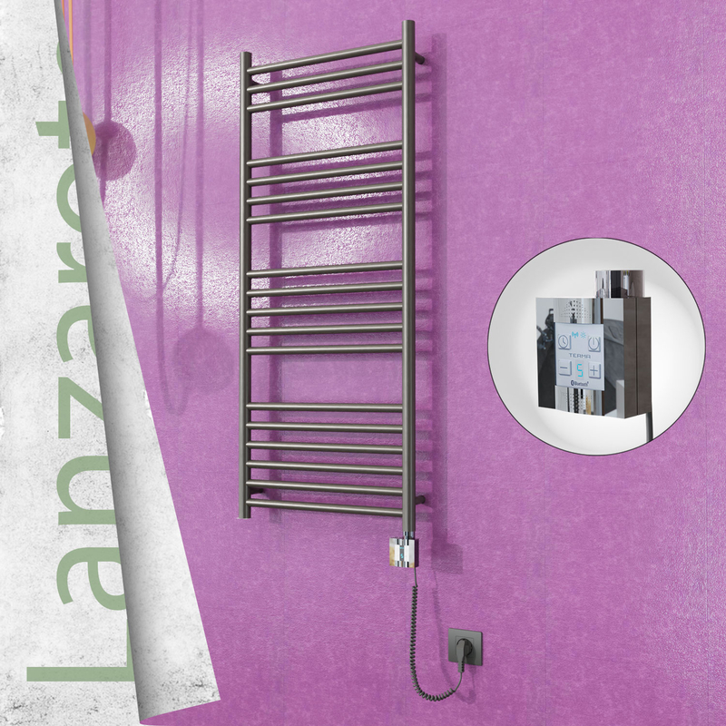 Lanzarote Electric Towel Warmer 500x1200 Satine Finish Ktx4 300 W (Spiral Cable)