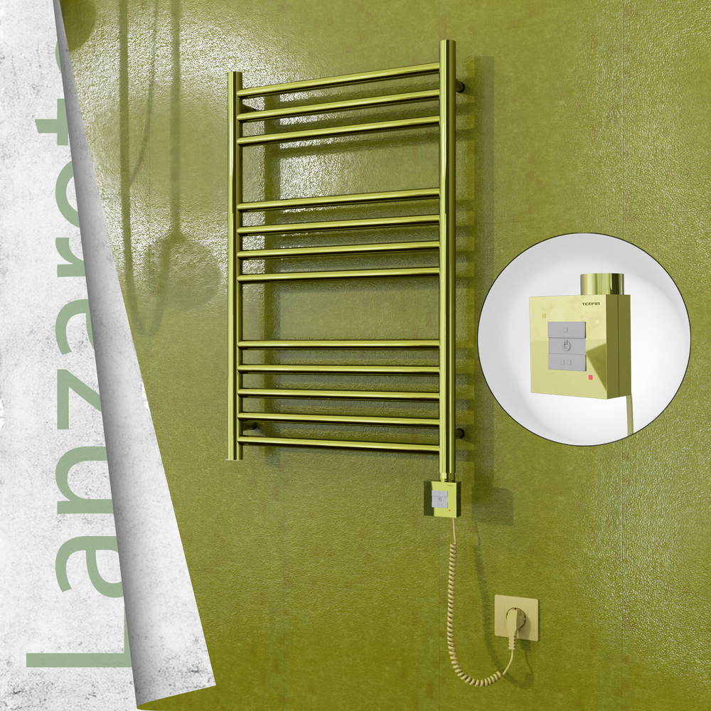 Lanzarote Elektrikli Havlupan 500x800 Altın (KTX1 Termostat) 200W Spiral Kablolu - 1