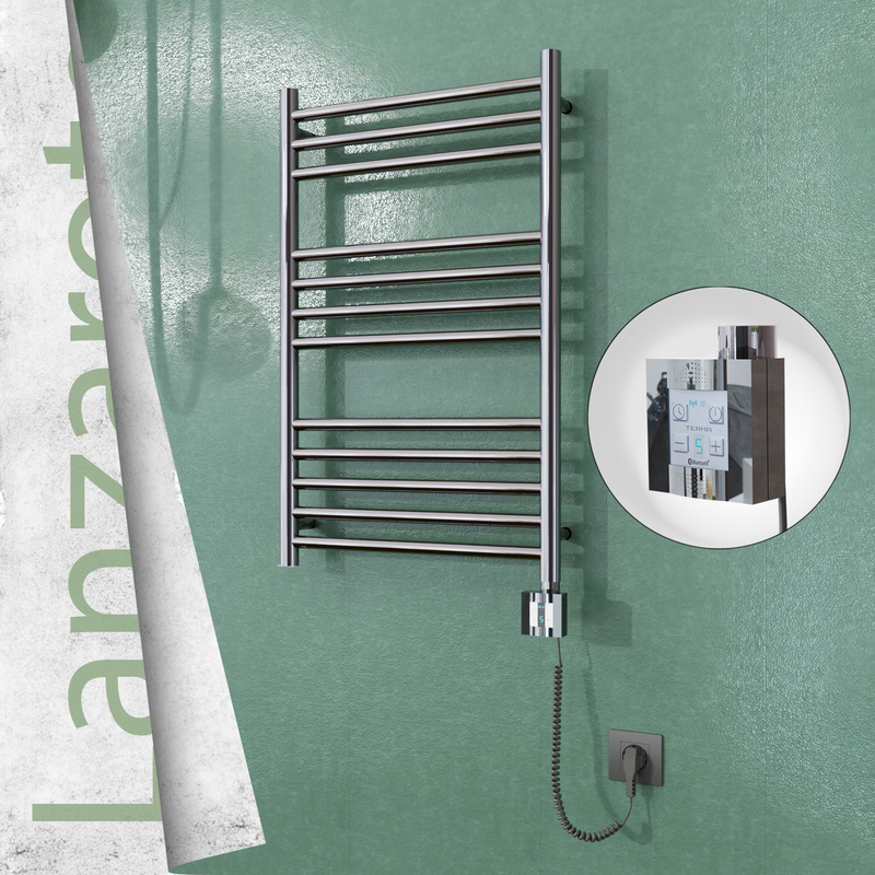 Lanzarote Sèche Serviettes Electrique 500x800 Finition de polissage Ktx4 200 Watt Câble en spirale 