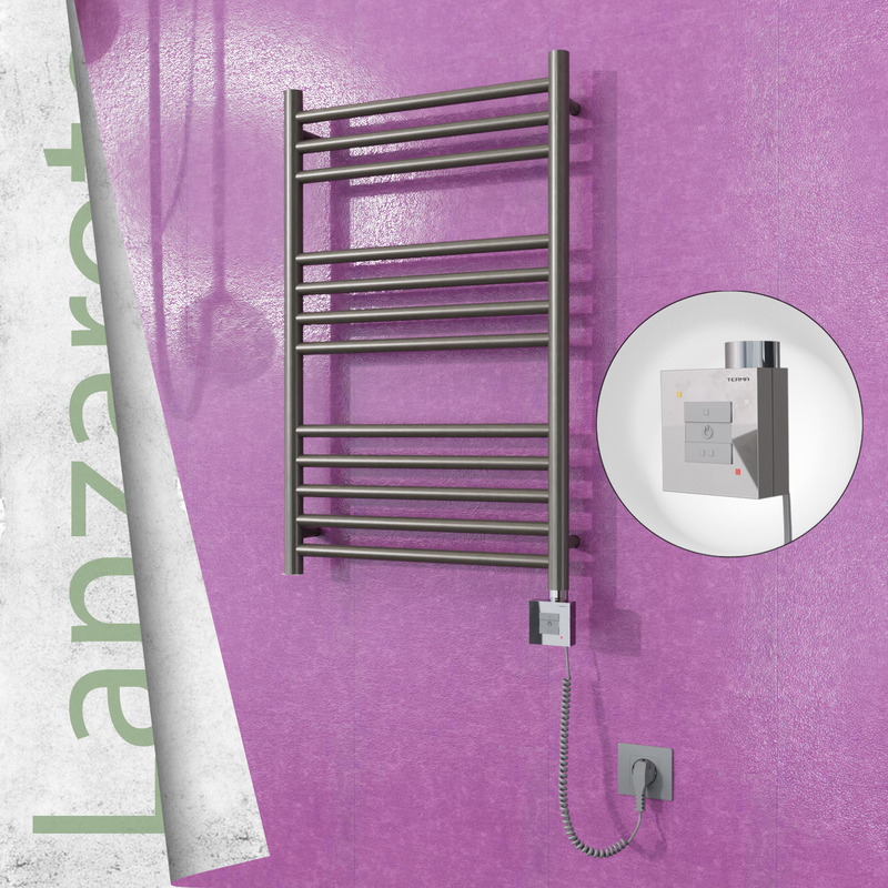 Lanzarote Electric Towel Warmer 500x800 Satine Finish Ktx1 200 W (Spiral Cable) 
