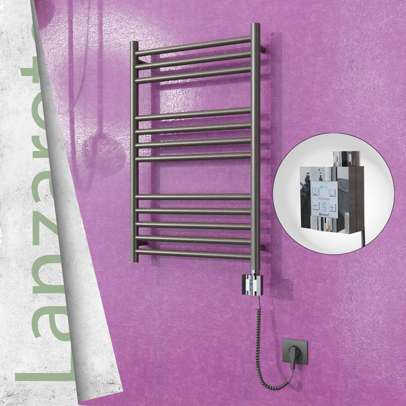 Lanzarote Sèche Serviettes Electrique 500x800 Finition peinture satiné Ktx4 200 Watt Câble en spirale 