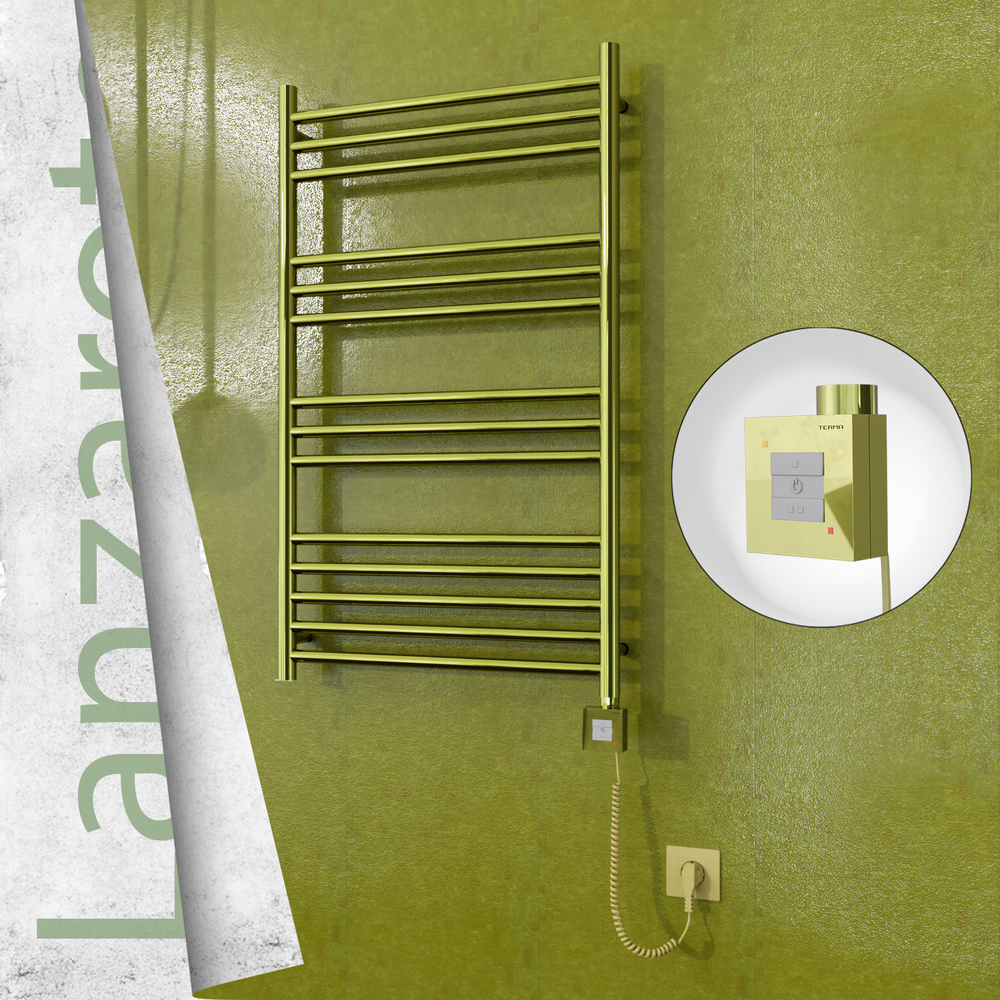 Lanzarote Elektrikli Havlupan 600x1000 Altın (KTX1 Termostat) 300W Spiral Kablolu - 1