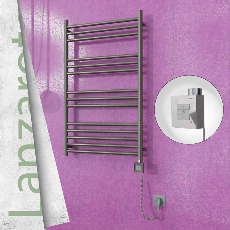 Lanzarote Sèche Serviettes Electrique 600x1000 Finition peinture satiné Ktx1 300 Watt Câble en spirale