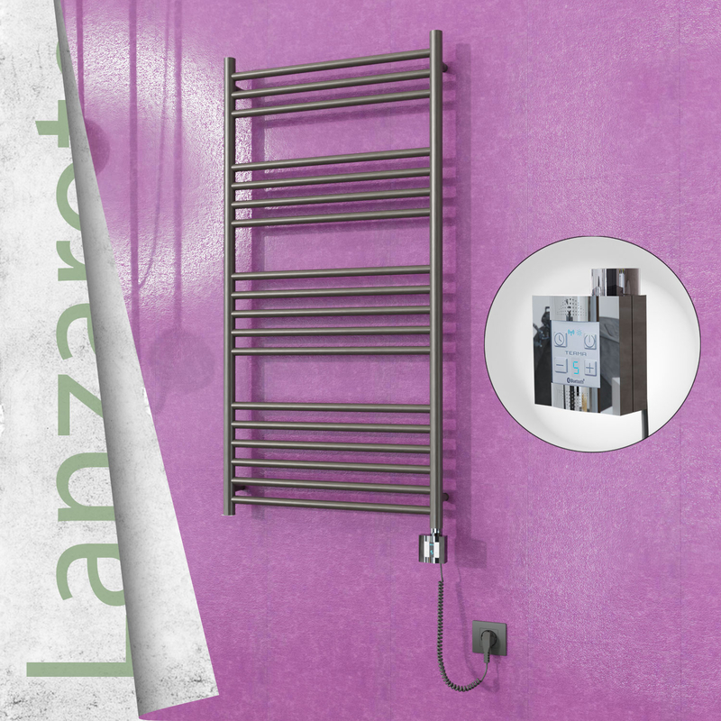 Lanzarote Electric Towel Warmer 600x1200 Satine Finish Ktx4 300 W (Spiral Cable)