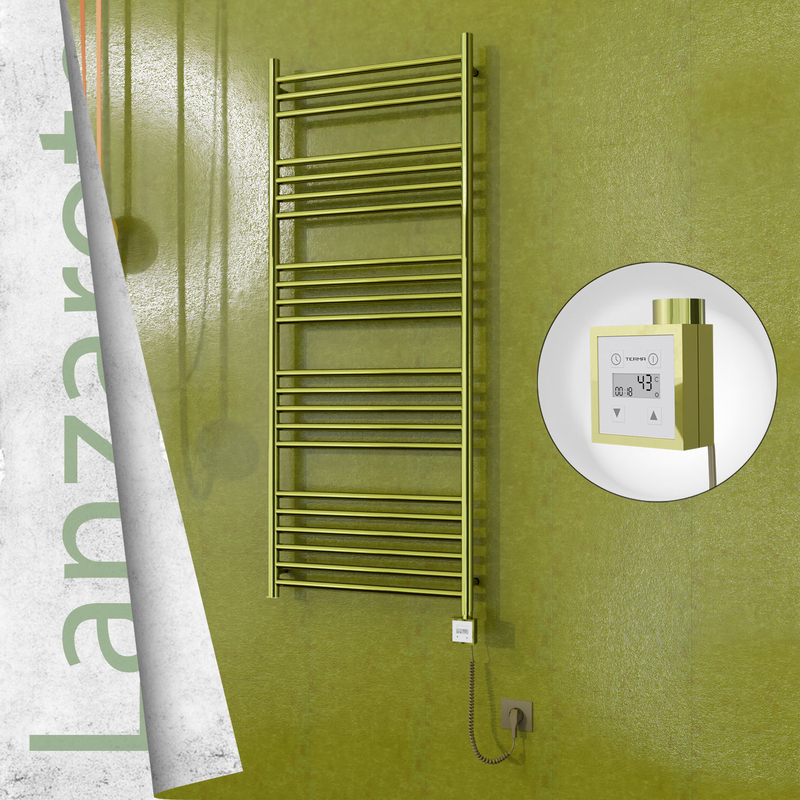 Lanzarote Elektrikli Havlupan 600x1500 Altın (KTX3 Termostat) 600W Spiral Kablolu
