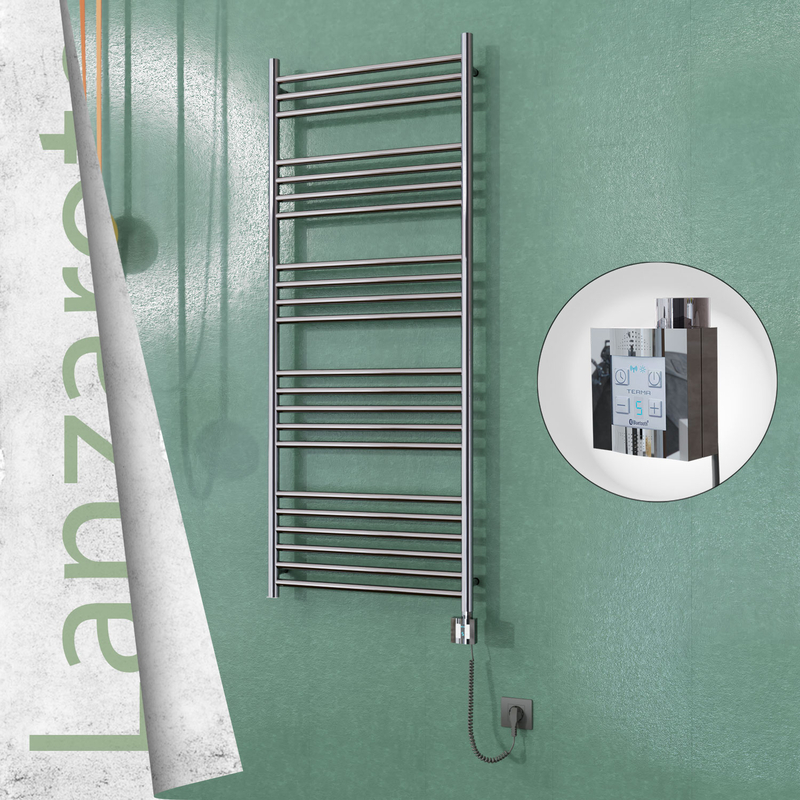 Lanzarote Sèche Serviettes Electrique 600x1500 Finition de polissage Ktx4 600 Watt Câble en spirale 