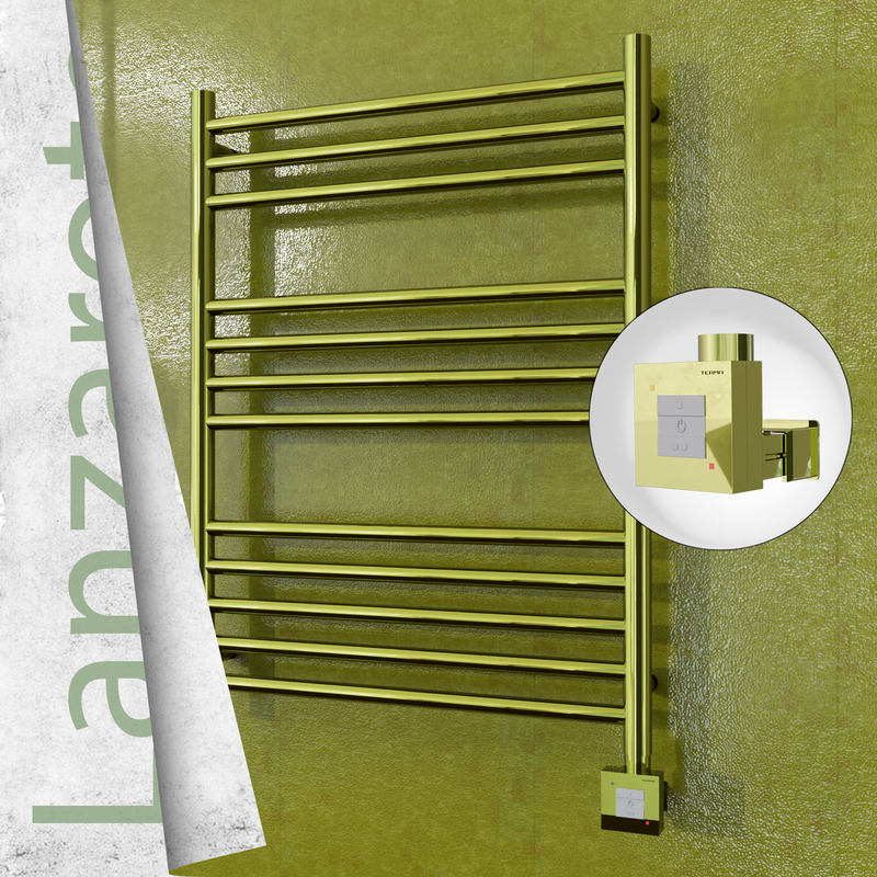 Lanzarote Elektrikli Havlupan 600x800 Altın (KTX1 Termostat) 200W 