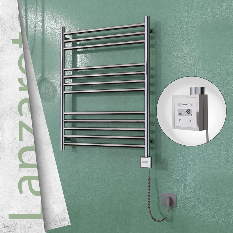 Lanzarote Electric Towel Warmer 600x800 Mirror Finish Ktx3 200 W (Spiral Cable)