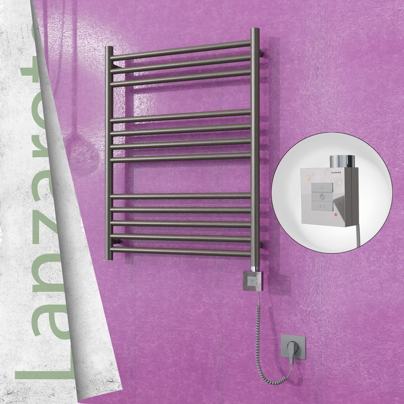 Lanzarote Sèche Serviettes Electrique 600x800 Finition peinture satiné Ktx1 200 Watt Câble en spirale