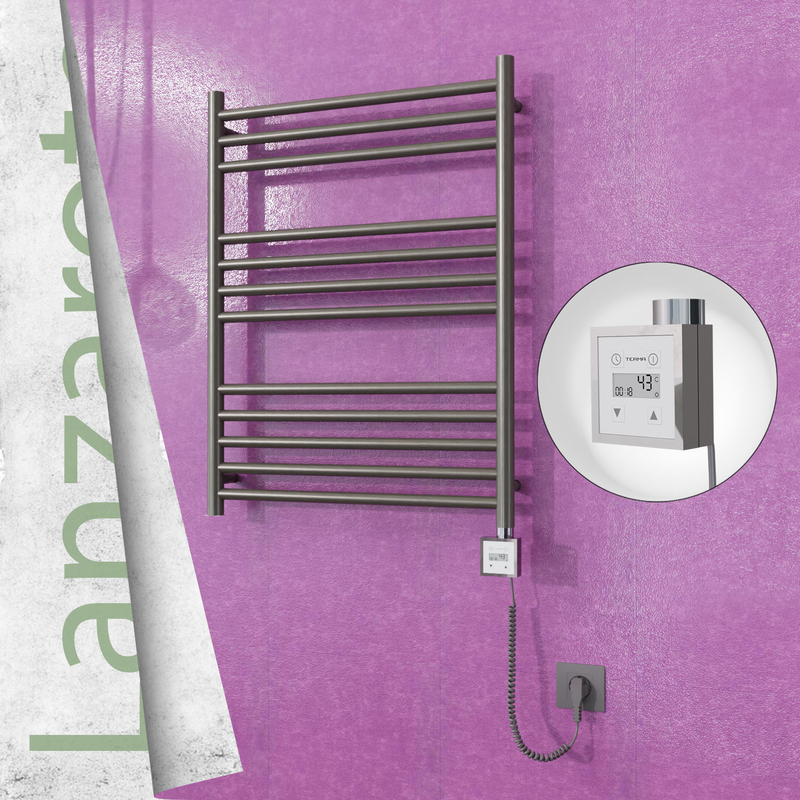 Lanzarote Electric Towel Warmer 600x800 Satine Finish Ktx3 200 W (Spiral Cable)