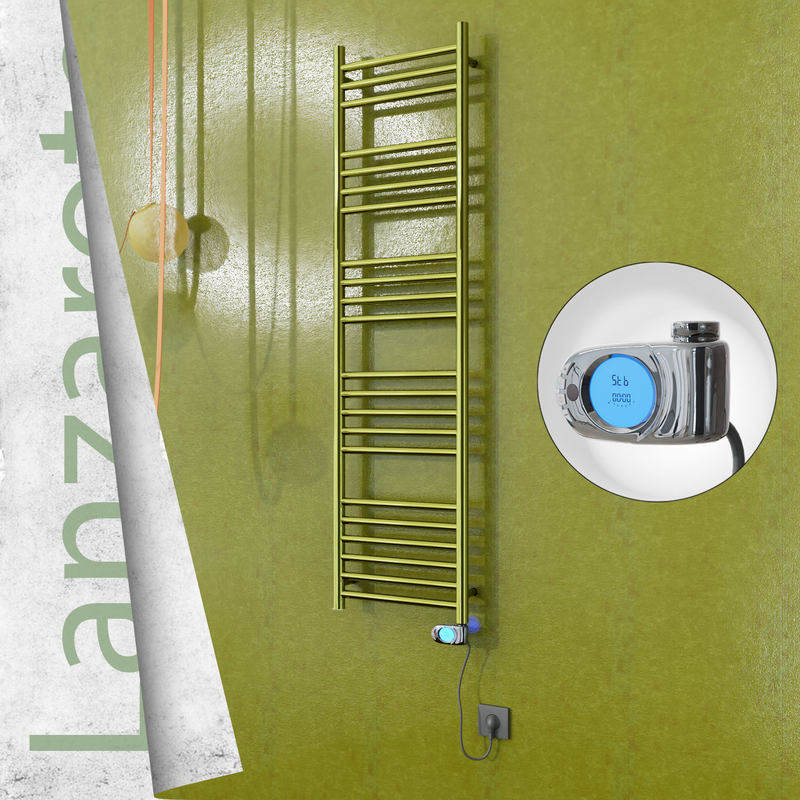 Lanzarote Elektrikli Paslanmaz Çelik Havlupan 400x1500 Altın (Musa Termostat) 300W 