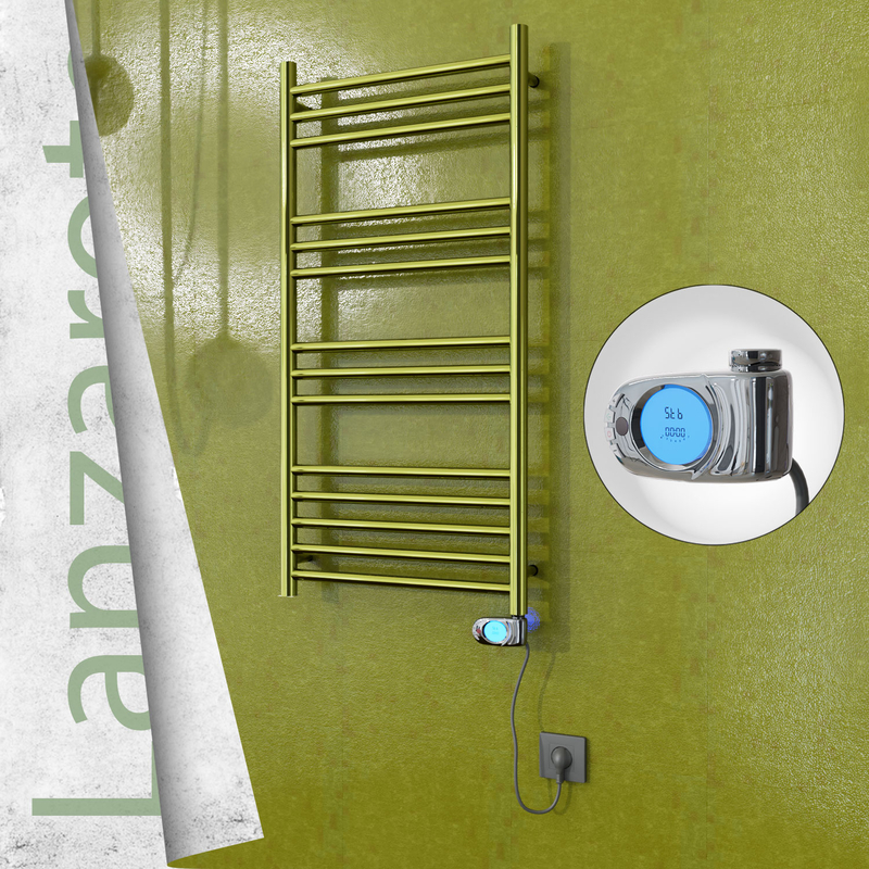 Lanzarote Elektrikli Paslanmaz Çelik Havlupan 500x1000 Altın (Musa Termostat) 200W
