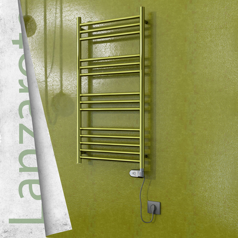 Lanzarote Elektrikli Paslanmaz Çelik Havlupan 500x1000 Altın (Thesis Termostat) 200W - 1