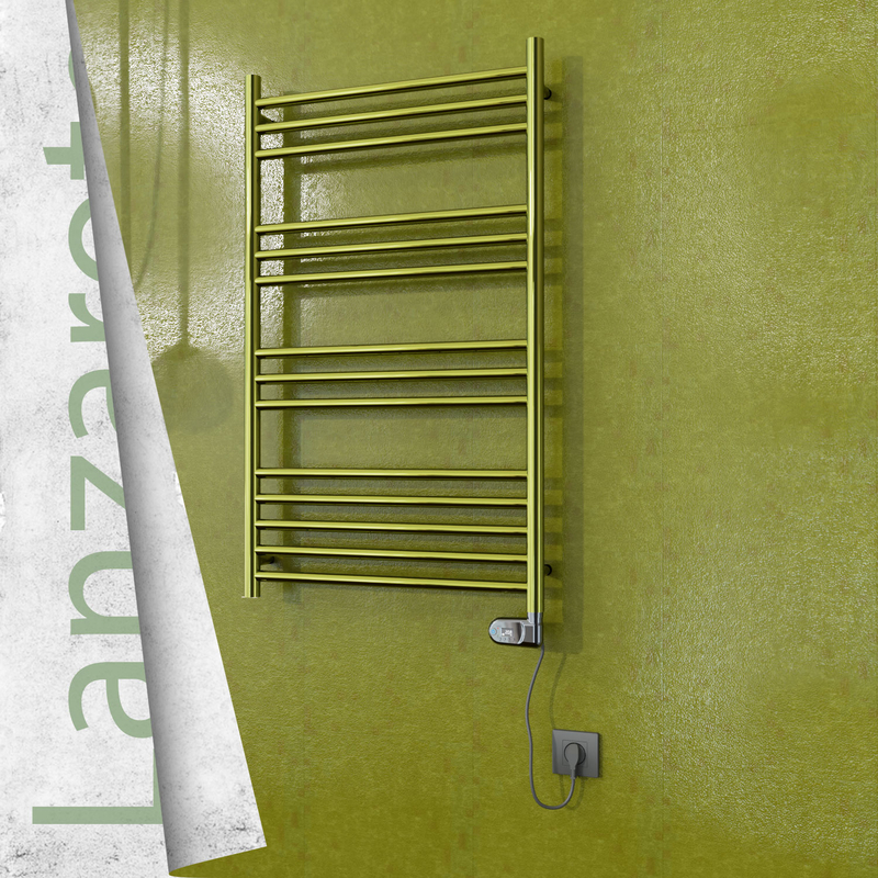 Lanzarote Elektrikli Paslanmaz Çelik Havlupan 600x1000 Altın (Thesis Termostat) 300W 