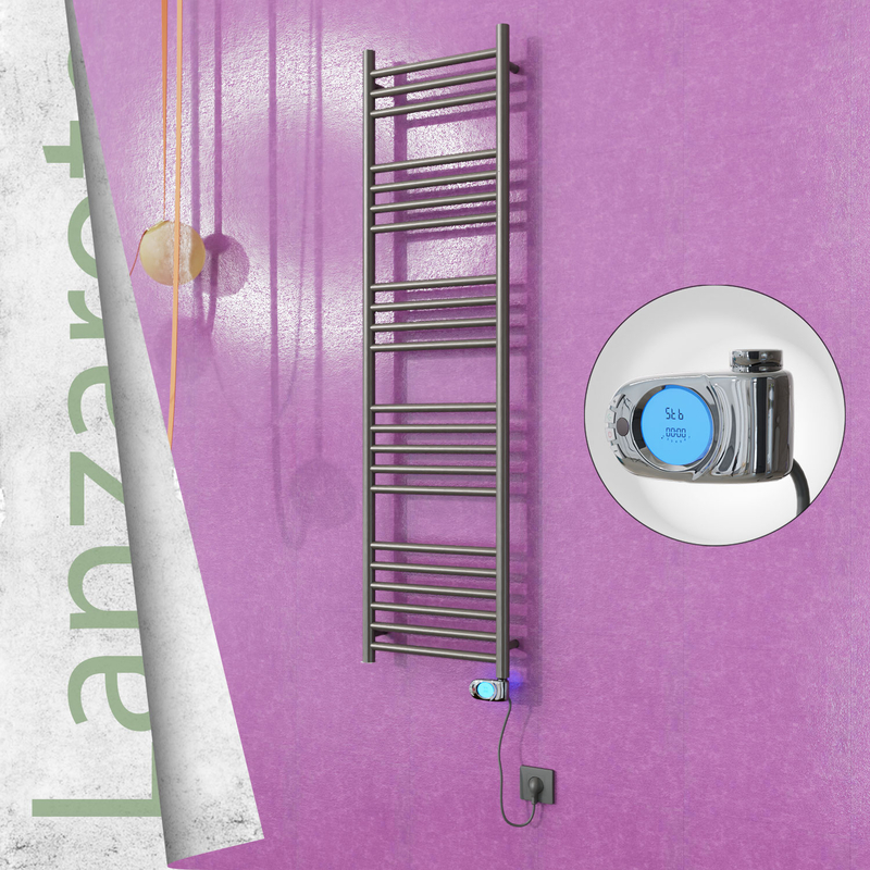 Lanzarote Sèche Serviettes Electrique 400x1500 Finition peinture satiné (Thermostat Musa) 300 W 