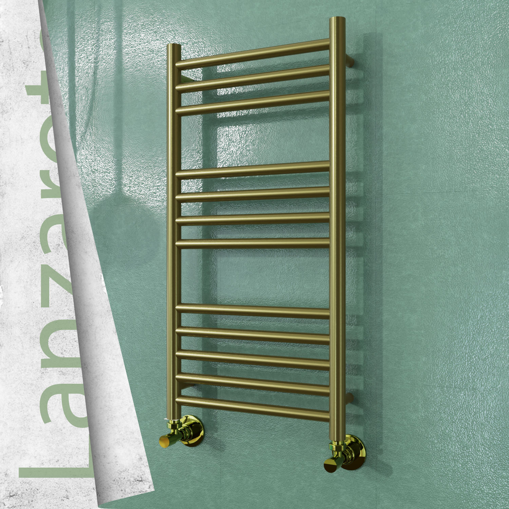 Lanzarote Sèche-serviettes en Inox 400x800 Doré Satiné - 1