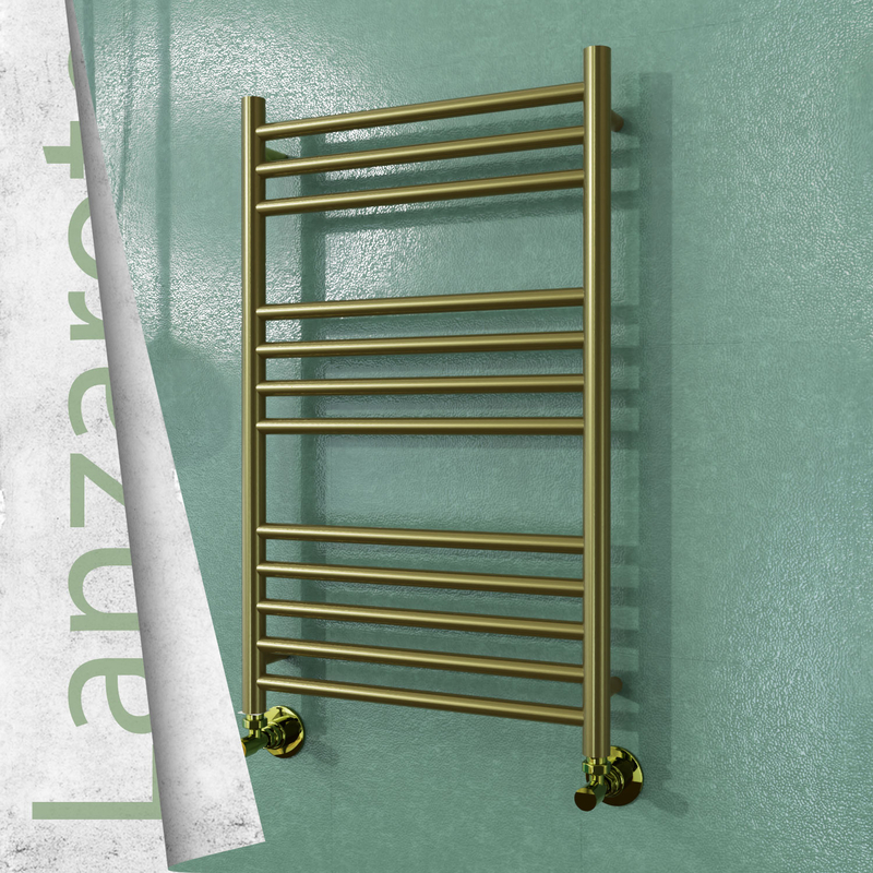 Lanzarote Sèche-serviettes en Inox 500x800 Doré Satiné