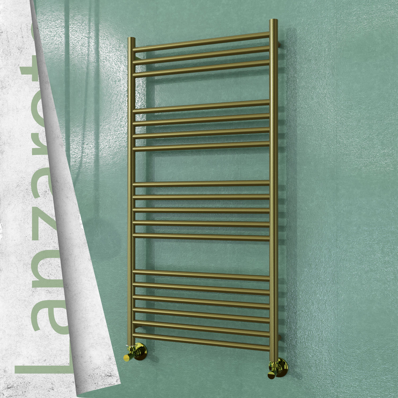 Lanzarote Sèche-serviettes en Inox 600x1200 Doré Satiné