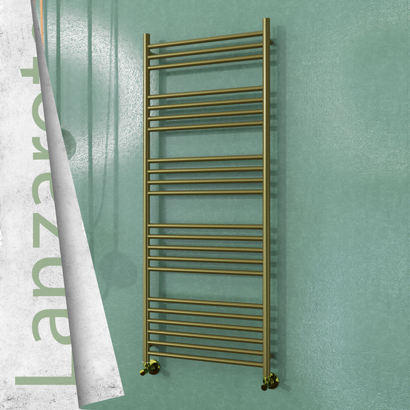 Lanzarote Sèche-serviettes en Inox 600x1500 Doré Satiné