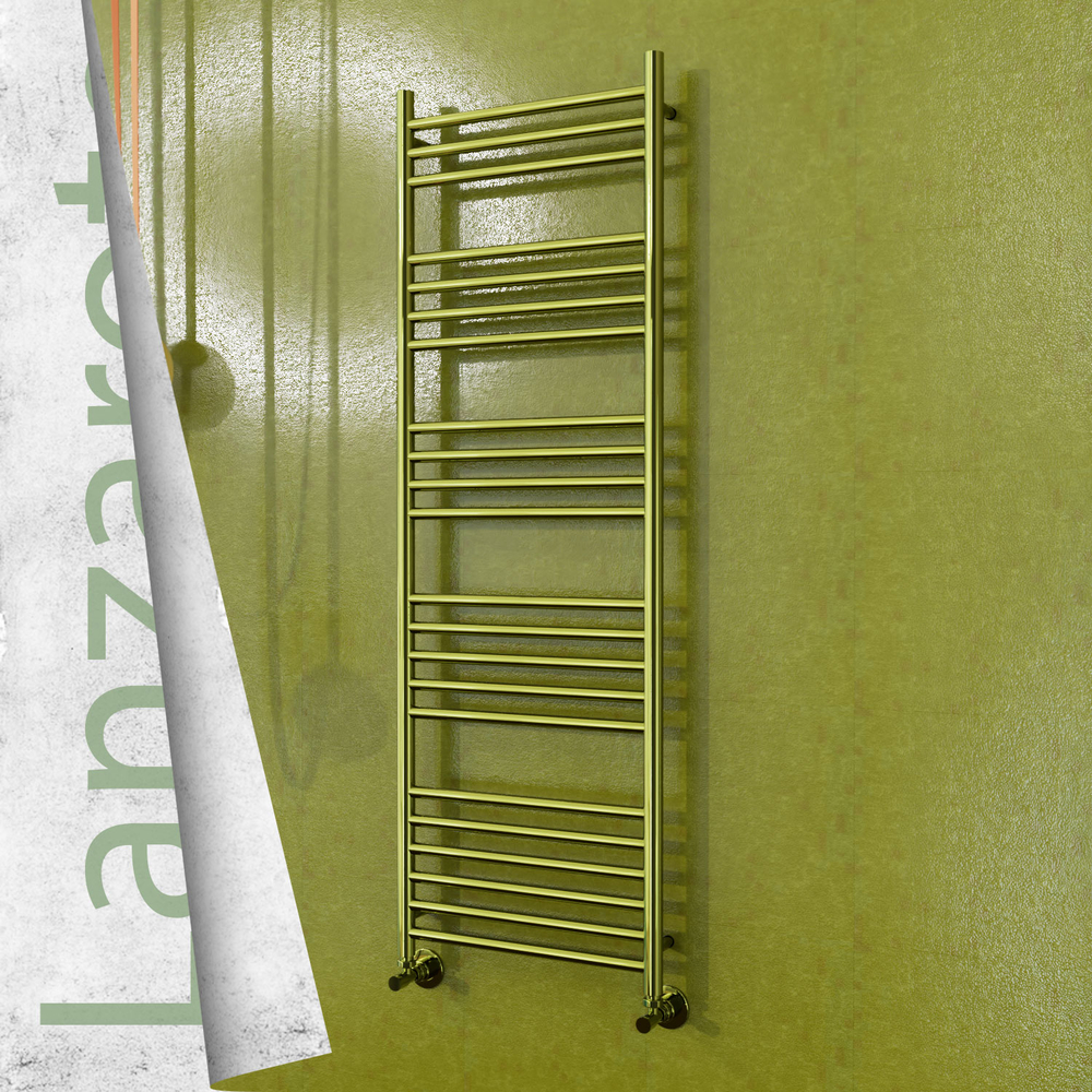 Lanzarote Stainless Steel Towel Rail 500x1500 Gold - 1