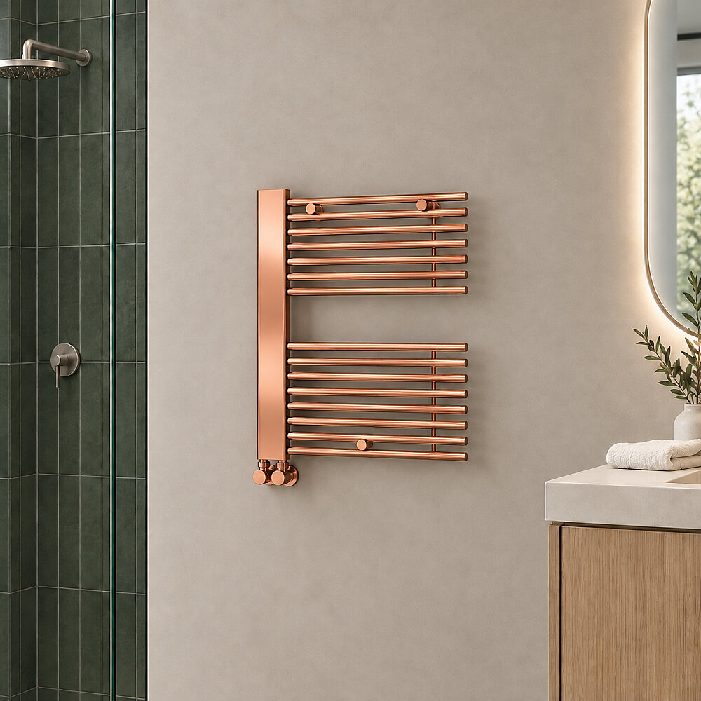 Male Decorative Towel Rail 600x800 Rose Gold - 1