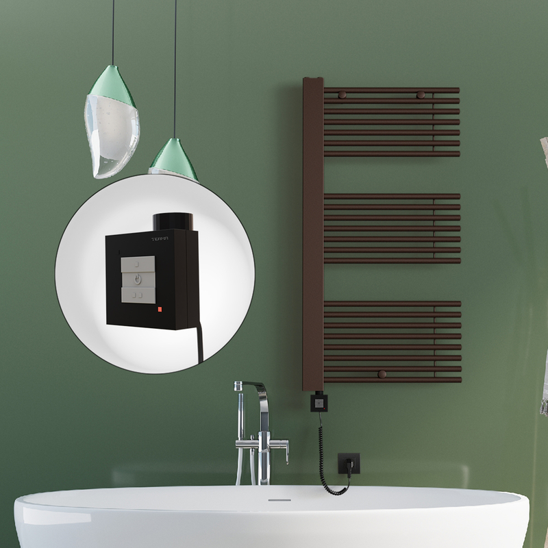 Male Sèche Serviettes Electrique 600x1190 Antique Cuivre Ktx1 600 Watt