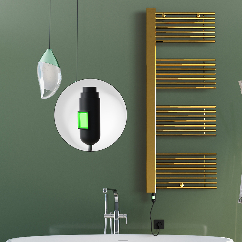 Male Elektrikli Havlupan 600x1600 Altın (On/Off Düğmeli) 600W - 1