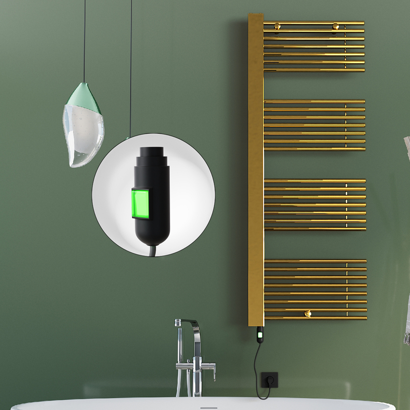 Male Elektrikli Havlupan 600x1600 Altın (On/Off Düğmeli) 600W 