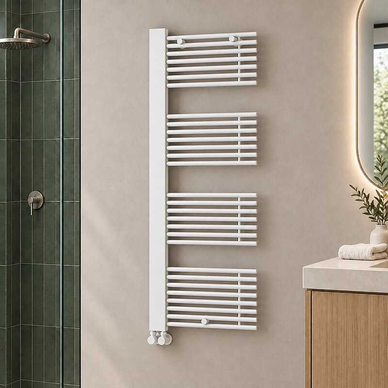 Male Sèche-serviettes Décoratif 600x1600 Blanc