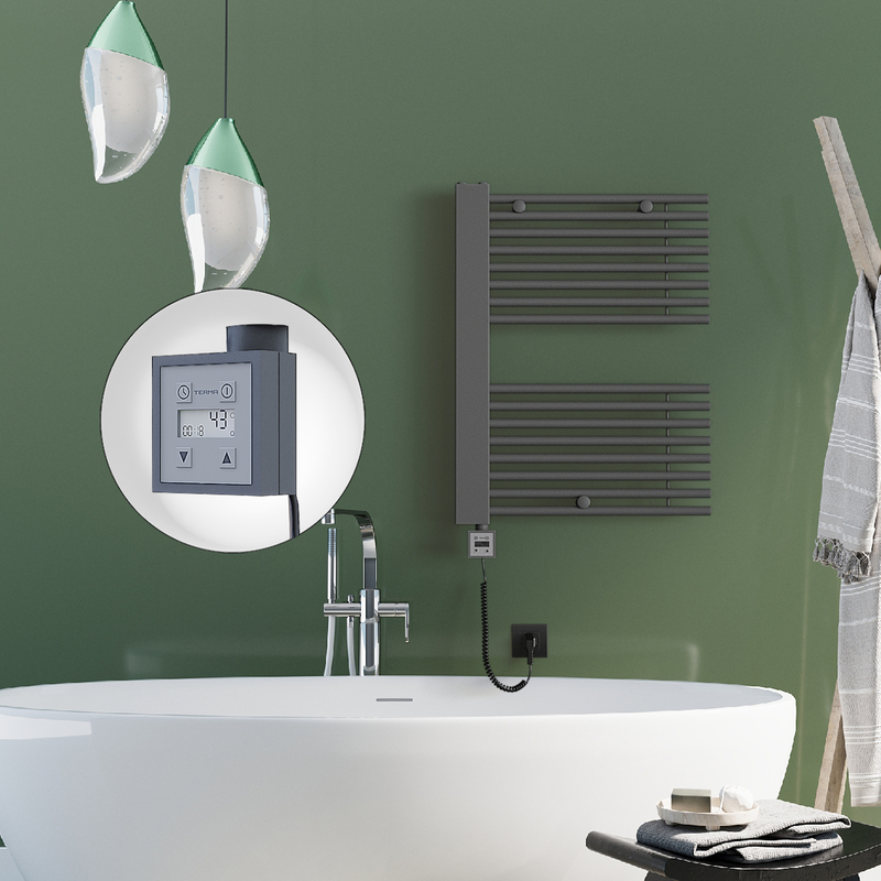Male Sèche Serviettes Electrique 600x800 Anthracite Ktx3 600 Watt 