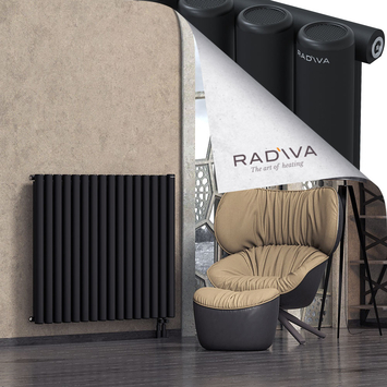Mati Aluminium Radiator 1000x1180 Black Bottom Right 50mm