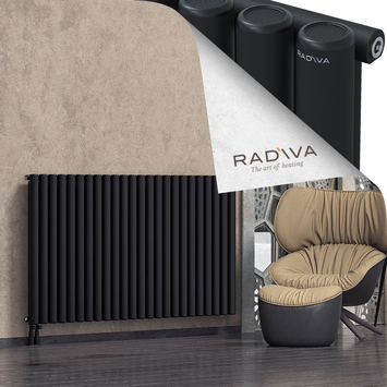 Mati Aluminium Radiator 1000x1772 Black Bottom Left 50mm