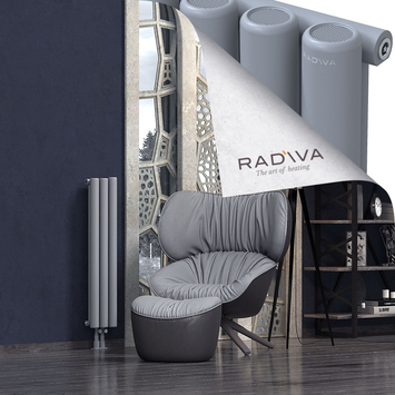 Mati Aluminium Radiator 1000x218 Grey Bottom Middle 50mm