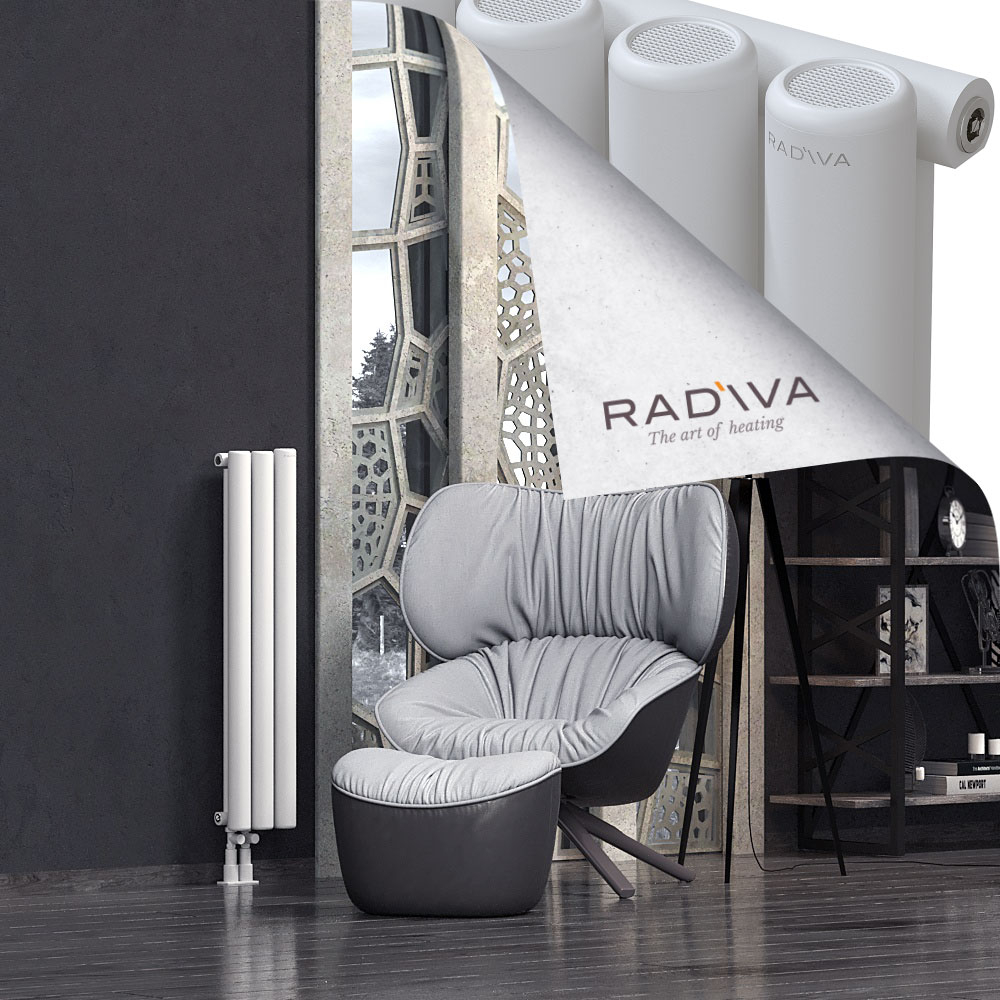 Mati Aluminium Radiator 1000x218 White - 3