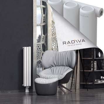 Mati Aluminium Radiator 1000x218 White Bottom Right 50mm