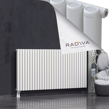 Mati Aluminium Radiator 1000x2216 White Bottom Left 50mm