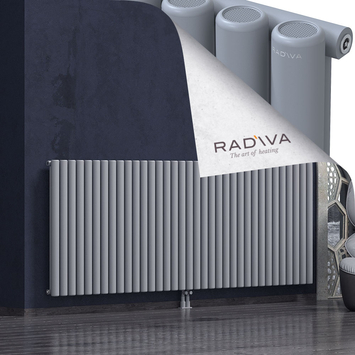 Mati Aluminium Radiator 1000x2586 Grey Bottom Middle 50mm